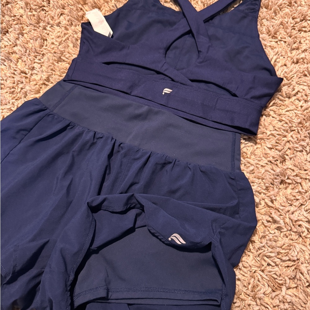 Fabletics Navy Blue Athletic Set